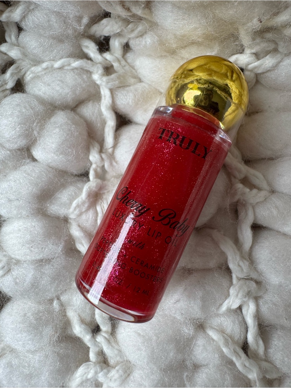 Truly cherry lip oil soft